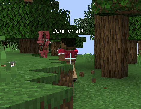 Fights mobs and defends itself